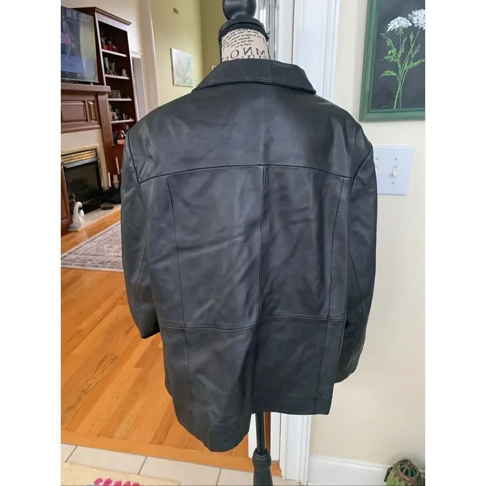 Style & Co Leather Jacket - Picture 5 of 14